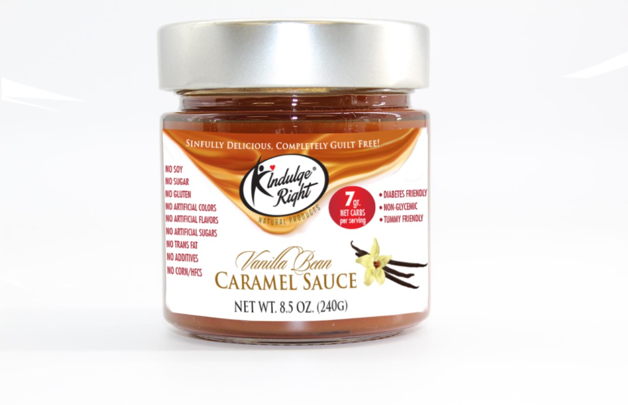 Indulge Right Vanilla Caramel Sauce Jar Indulge Right Vanilla Caramel Sauce Jar
