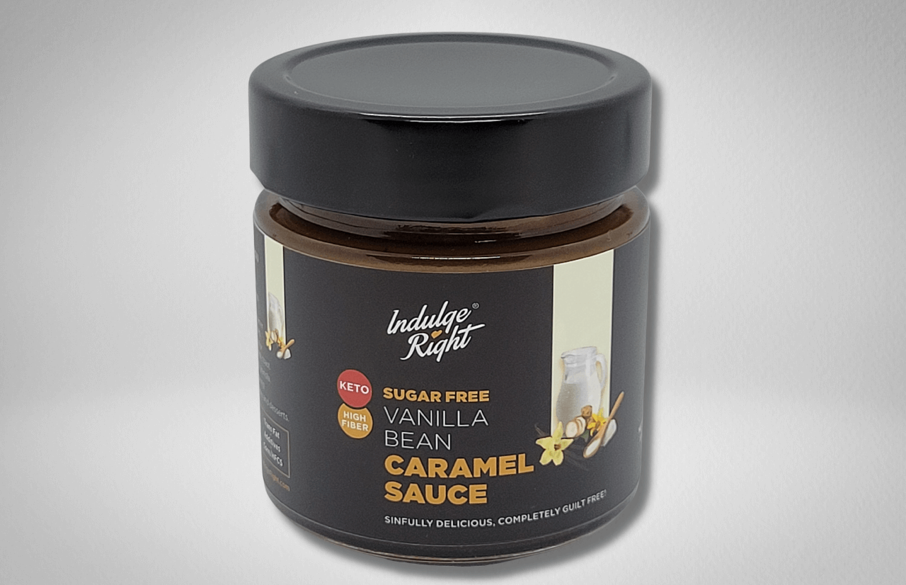 Indulge Right Vanilla Caramel Sauce Jar